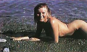 photo of naturist lying