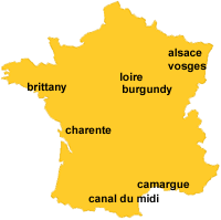 boat rentals france map