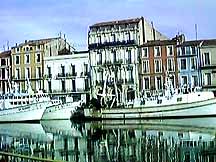 canal at sete languedoc herault